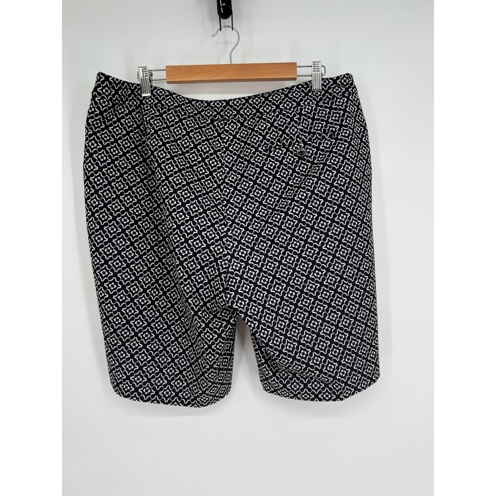 EP Pro Golf Shorts Black White Geometric Print Women's Size 16 - Picture 4 of 13